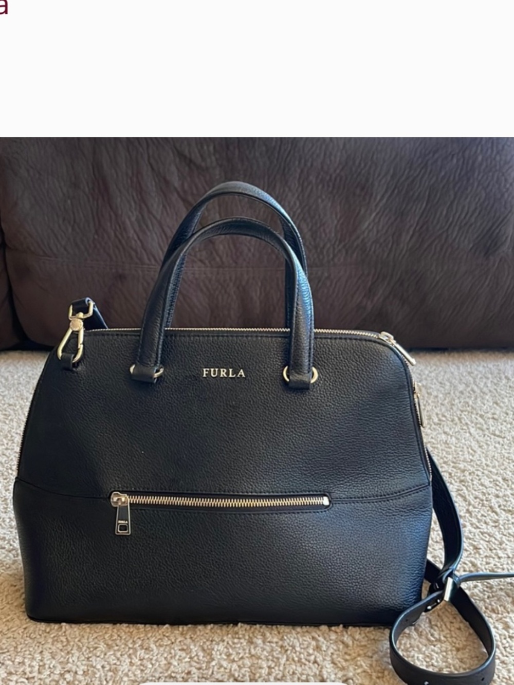 Furla Julian chain strap tote leather bag